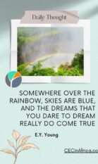 Rainbow over the Victoria Falls in Zambia
